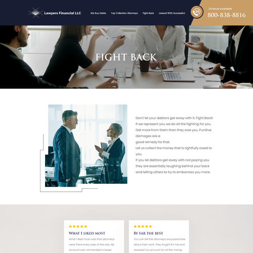 Debt Collection Website Design by Ilmash Network