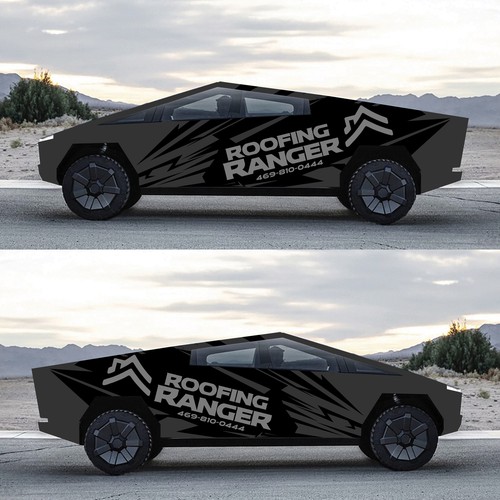 Roofing Ranger Cybertruck design Design by icon89GraPhicDeSign
