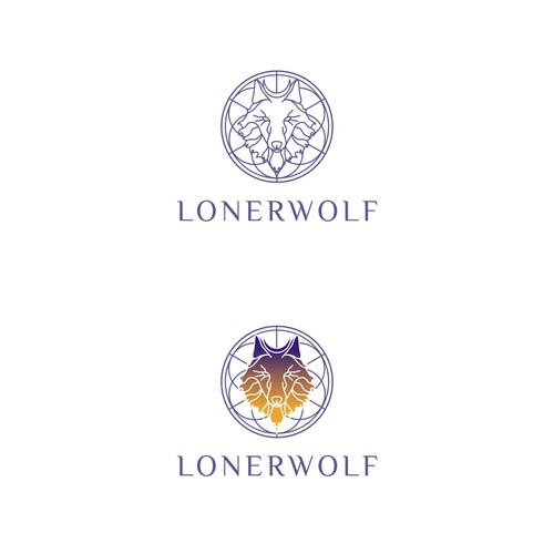 Wolf Sun/Moon Logo For Spiritual Website Design by MagesticD