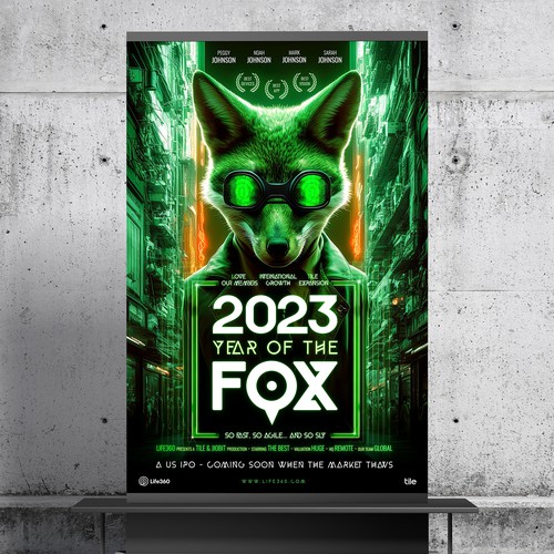 Life360 2023 Year of the Fox Poster Design by roppix