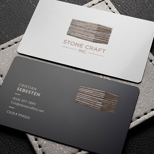 IK_DesignsさんのBusiness Card - Stone Craftデザイン