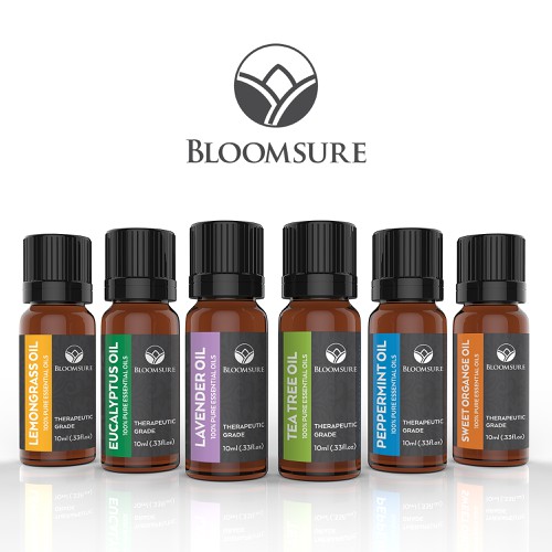 Create product labels for essential oil bottles from bloomsure w