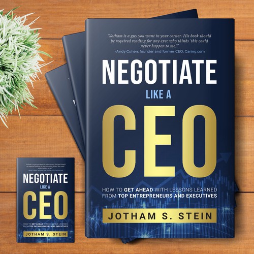 Book Cover for "Negotiate Like a CEO" Design by DZINEstudio™