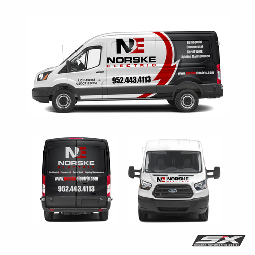 Van Wrap for Electrical Company - Logos and Specs attached! Design by shudax