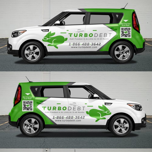 Kia Soul Car Wrap Design for Hot Fintech Startup Design por Duha™