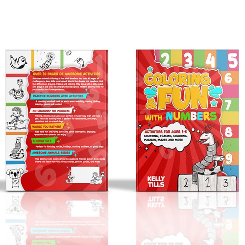 Cover design for coloring & activity book Design by Goobleense