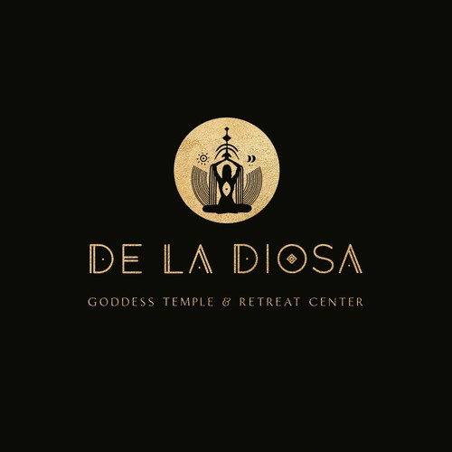 De la Diosa - Goddess Temple and Retreat Center Logo Design by Sauriêl Creative