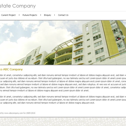 1-3 Page Website Template Design von DotDesign.in