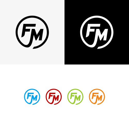 Design a plain logo with 2 initials - Easy to design! Clear instructions Design by m j ◥