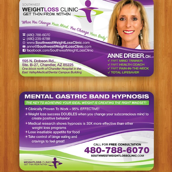 Business Card for Weightloss Clinic