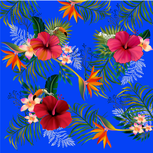 Tropical Fabric Print - Textile Designers & Illustrators Los Angeles fashion brand needs your designs Design by ash00 Designs