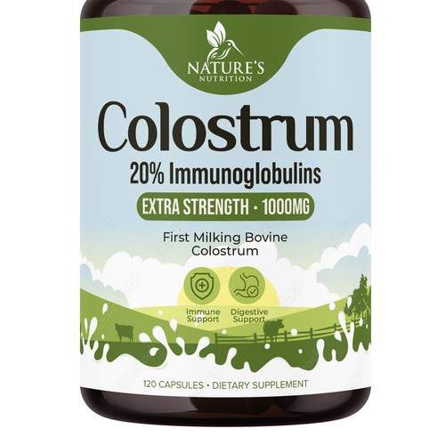 Powerful, Colostrum Design Needed for Nature's Nutrition Design by UnderTheSea™