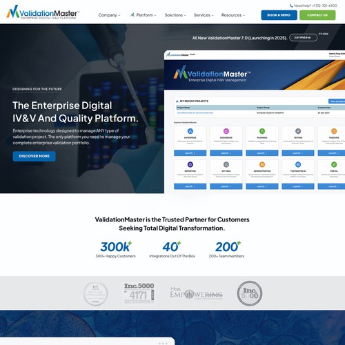 ValidationMaster Digital IV&V Website Re-Design Project Design by StyleWorks Studio