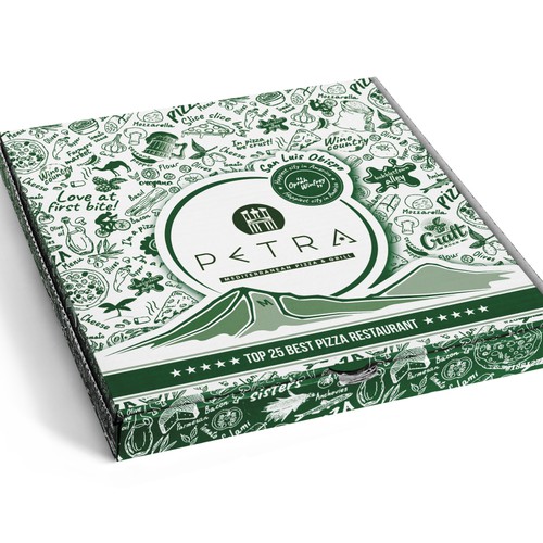 Pizza Box Design for award winning restaurant USA TODAY 'TOP 25 IN USA' Design by Filip Korić