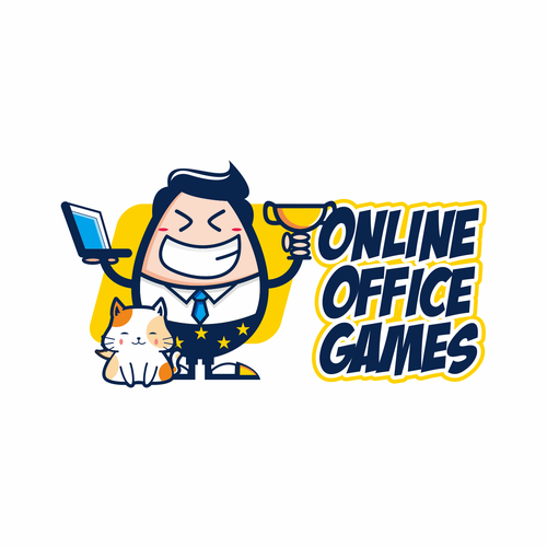 Logo for Online Office Games by teambuilding.com -- an event loved by Apple, Google, NASA and more. Design by HTM