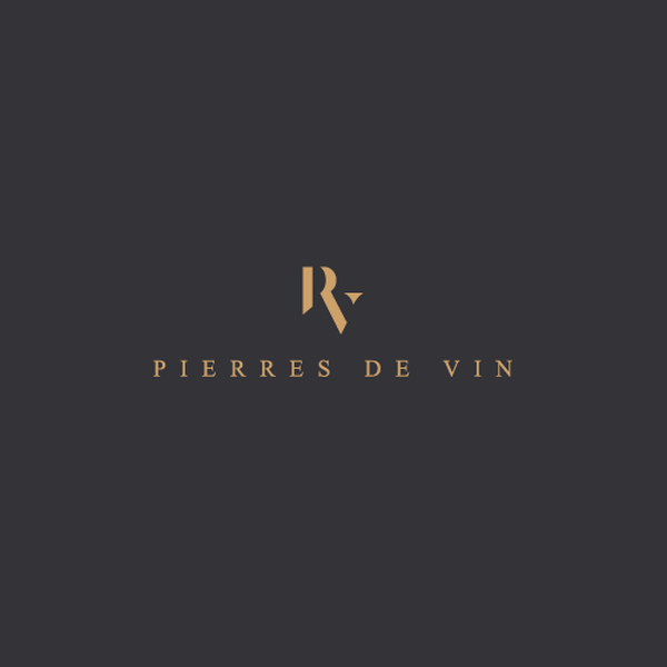 Luxury monogram logo for wine