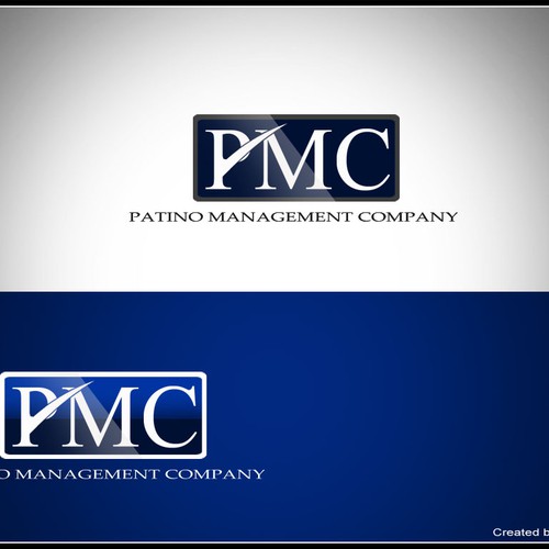 logo for PMC - Patino Management Company Diseño de Arya.ps Design
