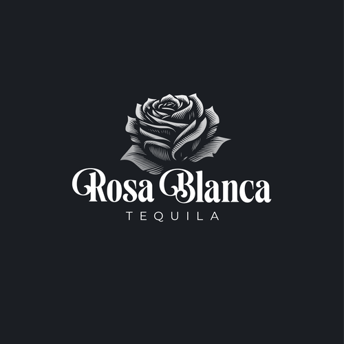 Tequila! A brand a logo that is made with LOVE for a new Tequila Company - ROSA BLANCA Design by Luke B.K