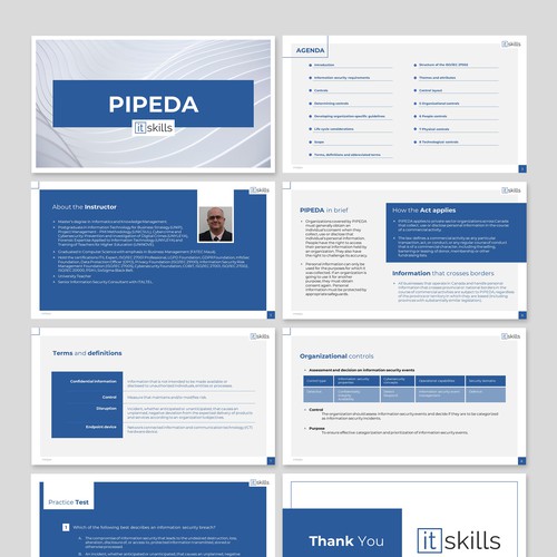 PowerPoint template for an IT Training company Design by JanuX®