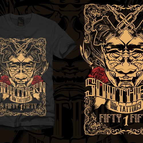 t-shirt design for Southern ink tattoos Design by vvonnabe