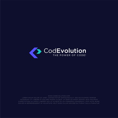 Logo for Codevolution, a brand new coding company! Design by Gorafix_Sun