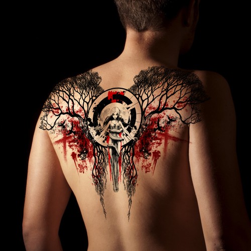 背中一面に入れるタトゥーをデザインしてください Tattoo Contest 99designs
