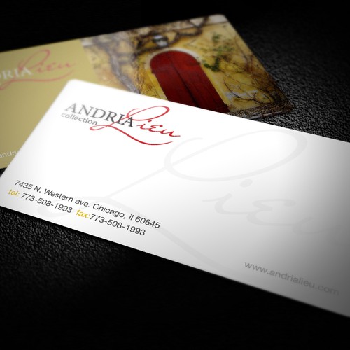 Create the next business card design for Andria Lieu デザイン by genesis.design