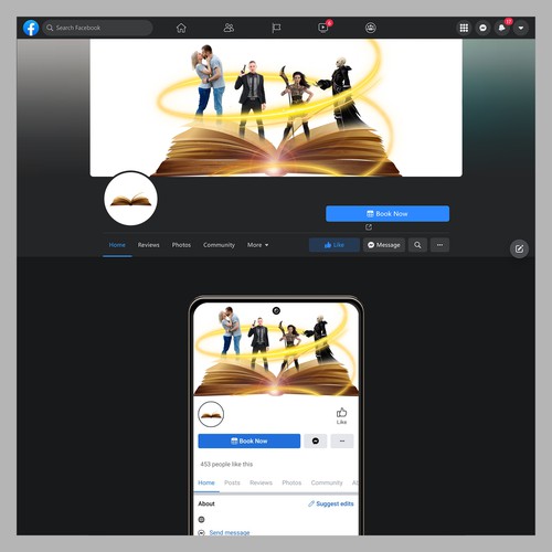 Literature-Related Facebook Cover Design by Wisden