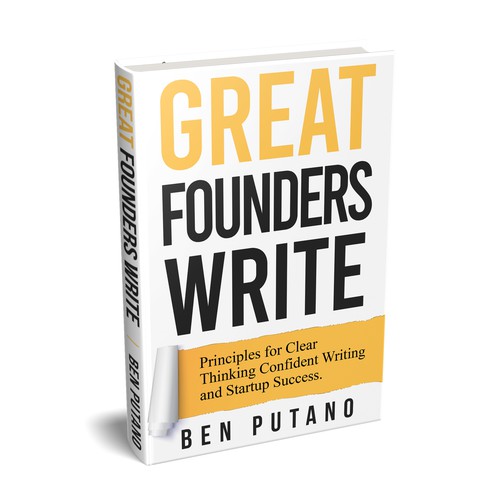 Design the cover of a writing book for entrepreneurs Design by Zahari Studio