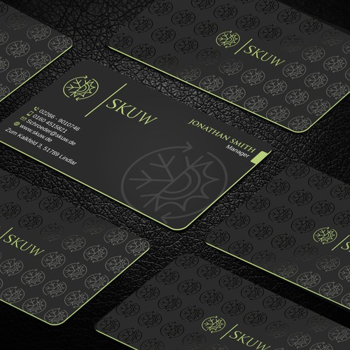 Tarjeta de presentación propuesta en el concurso por LAXMI DESIGNHUB