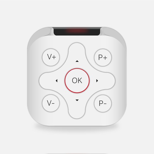 Remote control icon for iOS app Design by KurniawanAditia