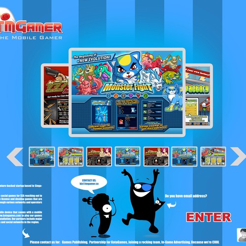 website design for TMGAMER Design by DarkDesign Studio