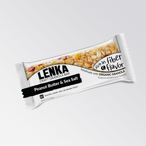 Craft Granola Bar Packaging for Millennials Design réalisé par Shisiouk