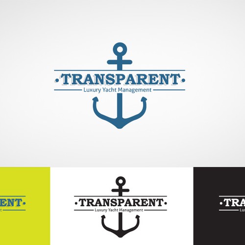 logo for TRANSPARENT Luxury Yacht Management Design by Adik