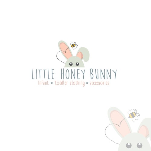 Create a fun logo for baby clothing line little honey bunny Design by annalisa_furia