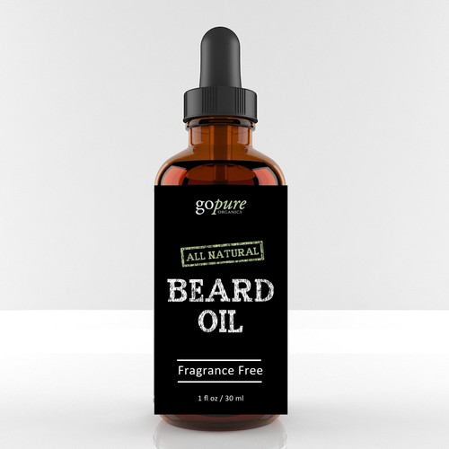 Create a High End Label for an All Natural Beard Oil! Design réalisé par Abacusgrp