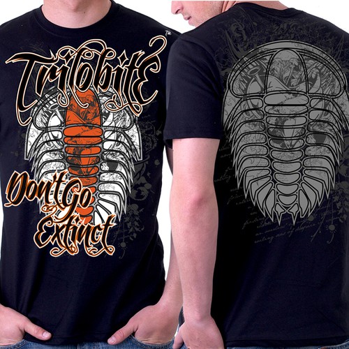 Design by OXA99 titled "Trilobite needs a new t-shirt design"