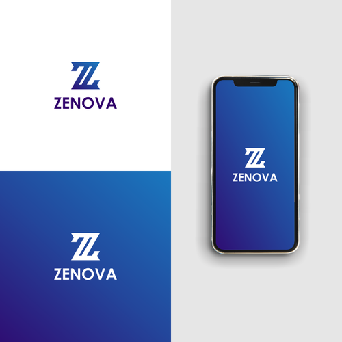 Zenova Logo: Revolutionary suite of health and wellness mobile apps Design by -BlackHorse™ -