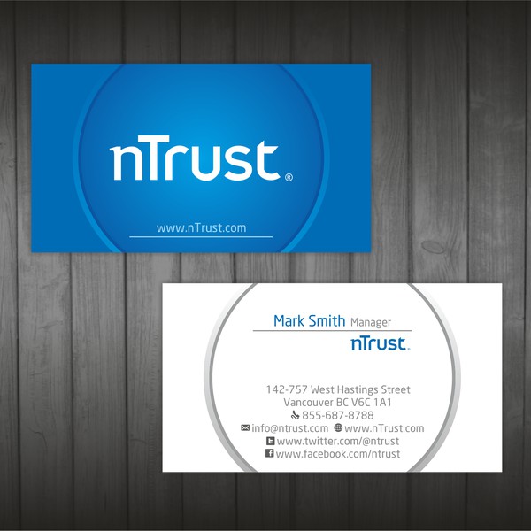 Design by Mina_d titled "Help nTrust with a new stationery"