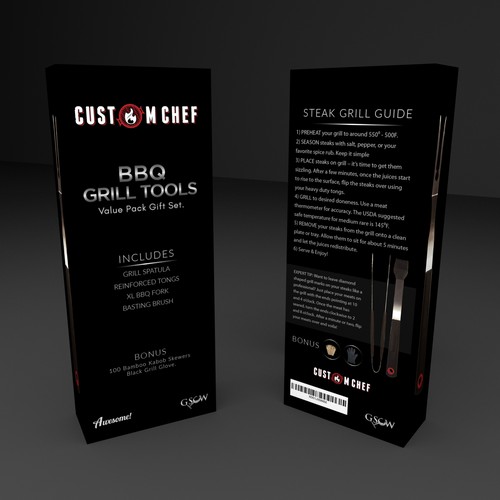 Custom BBQ Grill Tools Package - New Brand. Your help needed! Design réalisé par RB_studio