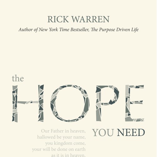 Design Rick Warren's New Book Cover Design by Danielle Hartland Creative