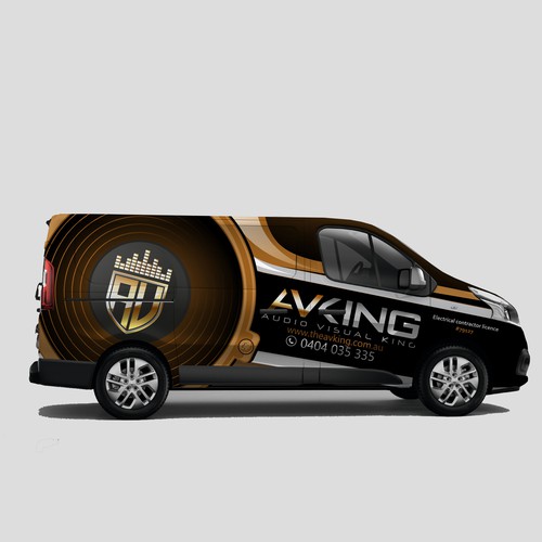 Audio visual / Electrical company - Van needs some COLOUR! Design von AlexCZeh