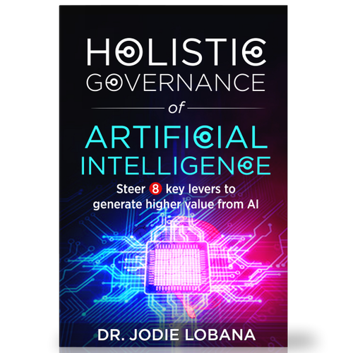 Man and Machine interaction - Book cover needed for Governance of Artificial Intelligence Design von Arrowdesigns