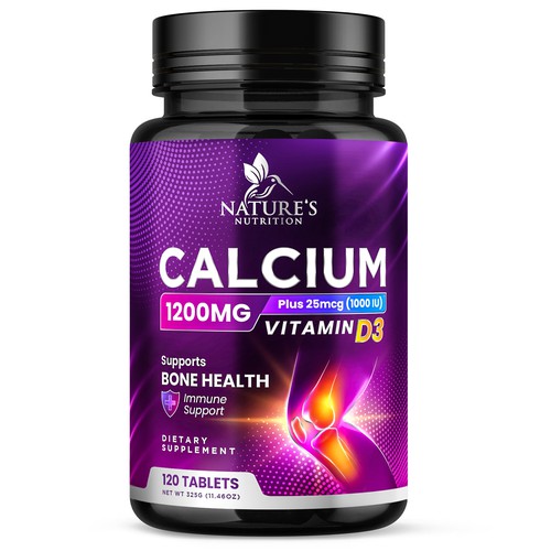 Calcium Plus Vitamin D3 Design Needed for Nature's Nutrition Design by Davi Giolo ★