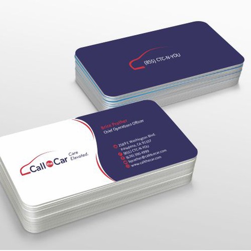 business card for Call the Car Design by Shoaib Perfect