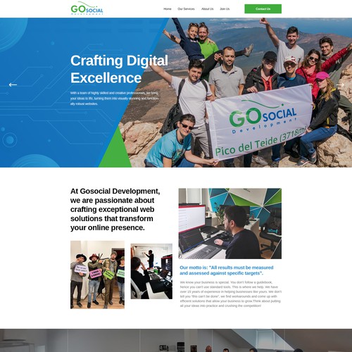 Web development company web-site redesign Design by BespokeDesign