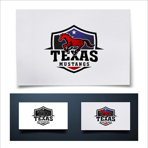 Texas Mustangs Design by SGrph