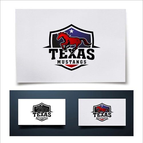 Diseño de Texas Mustangs de SGrph