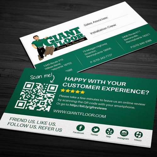 Business Review Card Looking For Unique And Sophisticated