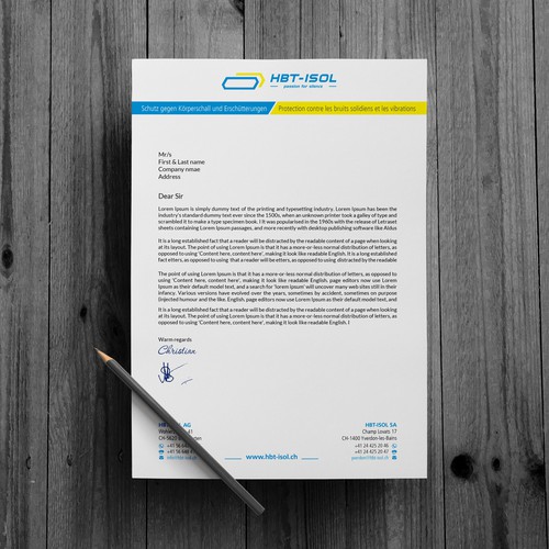 Implement the new logo on all our business papers Design by (VEER)